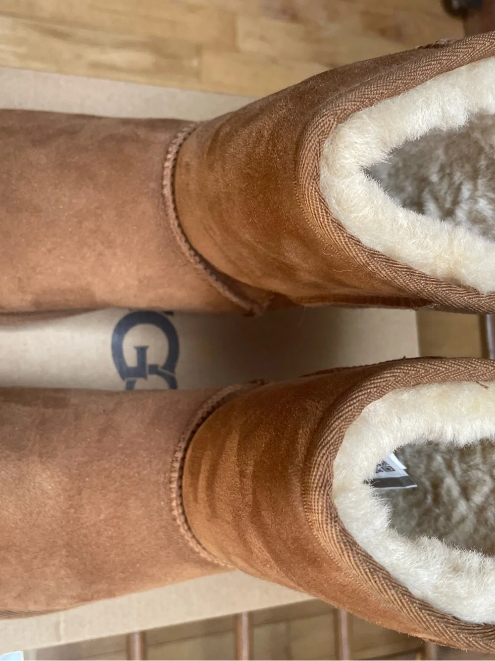 UGG Women's Short Suede Boots in Chestnut